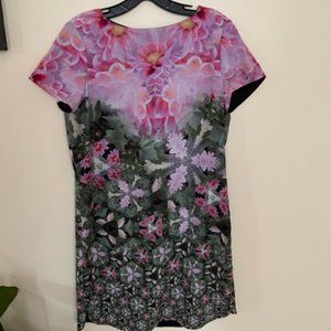 Ted Baker Pink / Green Floral Summer Tunic Sundress